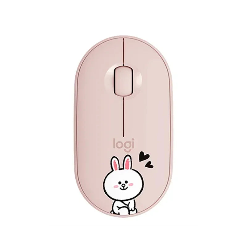 Logitech Pebble M350 Wireless Bluetooth Mouse, Silent Slim Unifying Colorful Mouse for Laptop PC Office Home