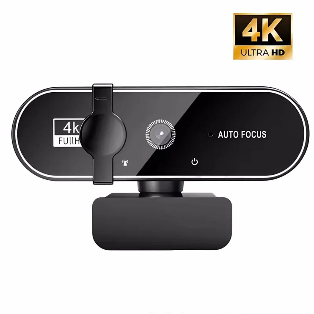 4K Webcam 1080P Mini Camera 2K Full HD Webcam with Microphone 30fps USB Web Cam for Auto Focus PC Laptop Video Shooting Camera